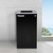 Alpine Industries 87 Gal. 3-Stream Steel Mixed and Open Square Lid Commercial Trash Can and Blue Recycling Station ALP4450-BLK-KIT18 - alternate 2
